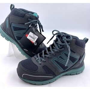 WOLVERINE Boots Womens 5.5 Nimble FX  Athletic Style Hiking Steel Toe Grey Teal
